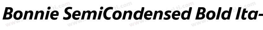 Bonnie SemiCondensed Bold Ita字体转换